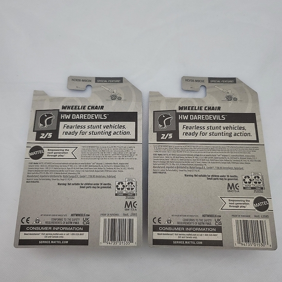 Hot Wheels Aaron Wheelz Fotheringham Wheelie Chair HW DAREDEVILS - Picture 2 of 2